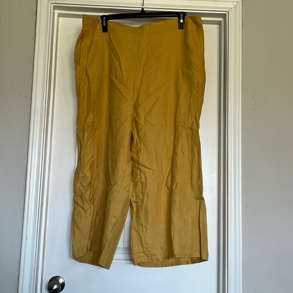 NWT J Jill Linen Wide Leg Pants size 3X